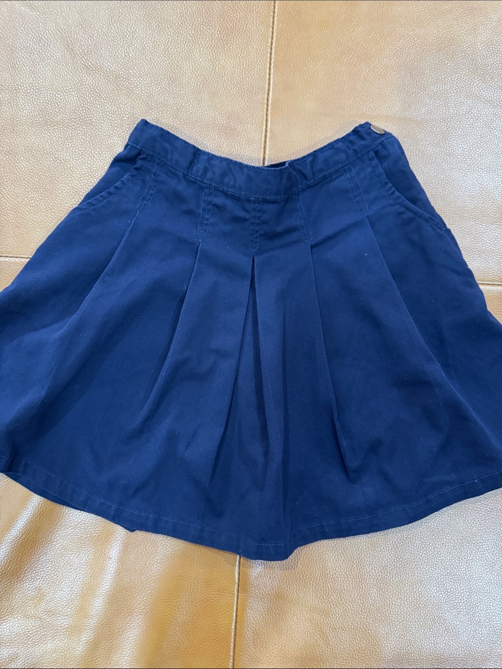 OshKosh B'gosh Navy Pleated Kids Skirt